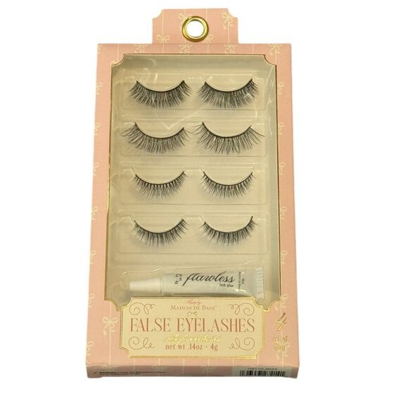 Maison De Base False Eyelashes Set of Four NIB - Picture 1 of 4